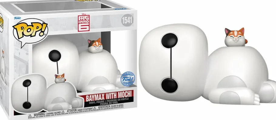 Super-Sized Pop!>Big Hero Six Big Hero 6 - Baymax with Mochi Super Sized 6" Pop! Vinyl Figure (Popcultcha Exclusive)