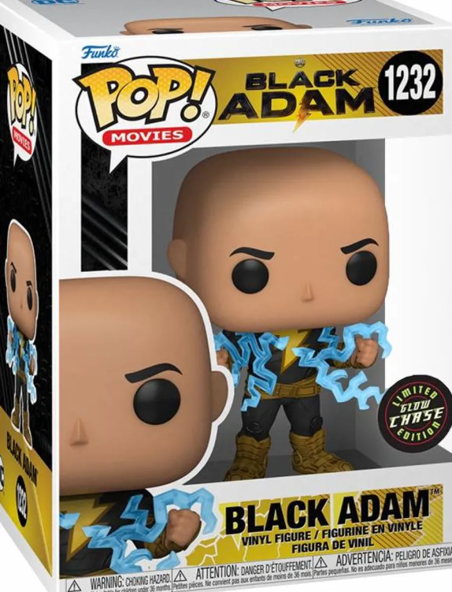 Pop! Chases, Vault, Limited Editions, Ppp Items>Black Adam (2022) - with Lightning Pop! Vinyl Figure in Acrylic Pop! Protector (Chase Variant)