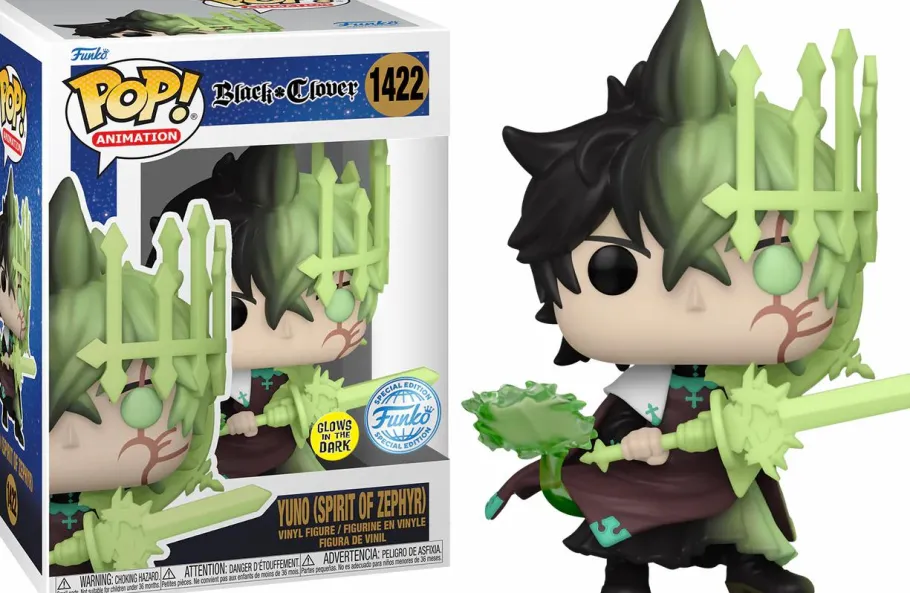 Standard Pop!>Black Clover - Yuno (Spirit of Zephyr) Glow-in-the-Dark Pop! Vinyl Figure