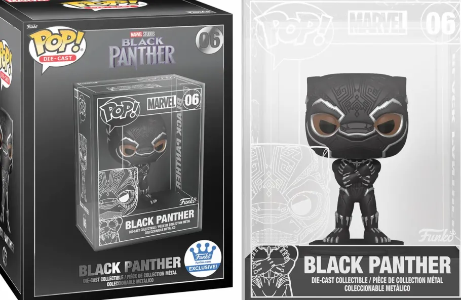 Die-Cast Figures>Black Panther (2018) - Diecast Metal Pop! Vinyl Figure (Funko / Popcultcha Exclusive)