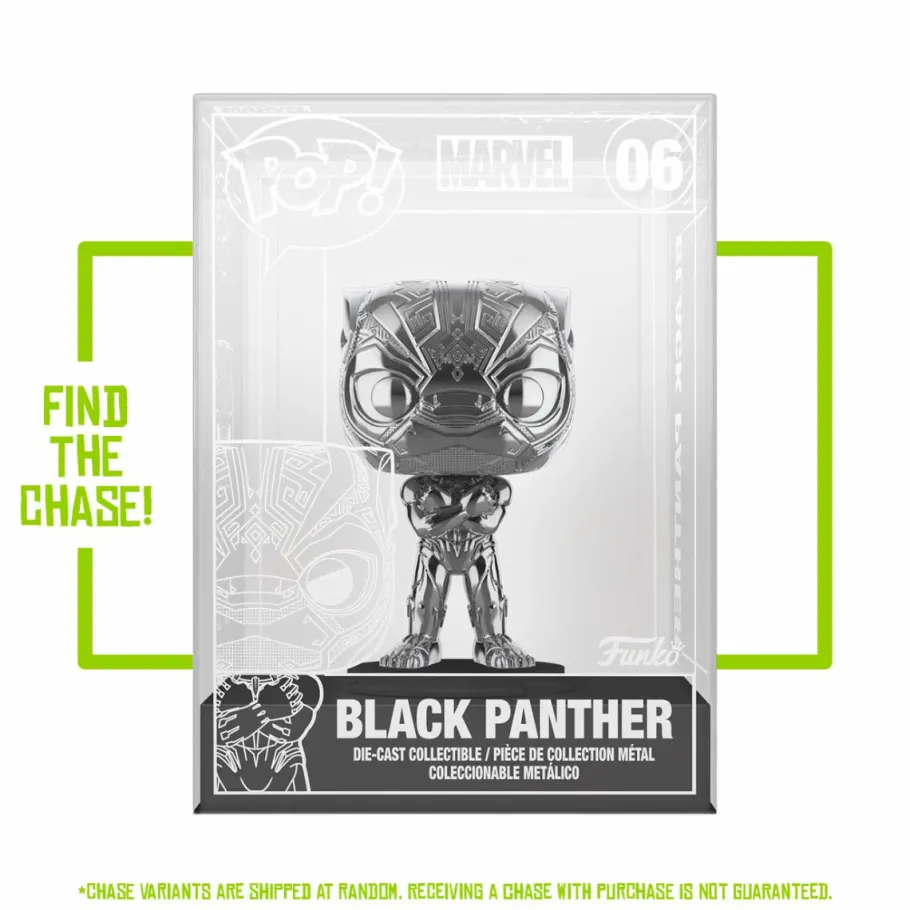 Die-Cast Figures>Black Panther (2018) - Diecast Metal Pop! Vinyl Figure (Funko / Popcultcha Exclusive)