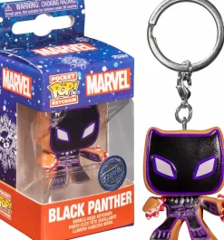 Pop! Keychains>Black Panther - Holiday Pocket Pop! Vinyl Keychain