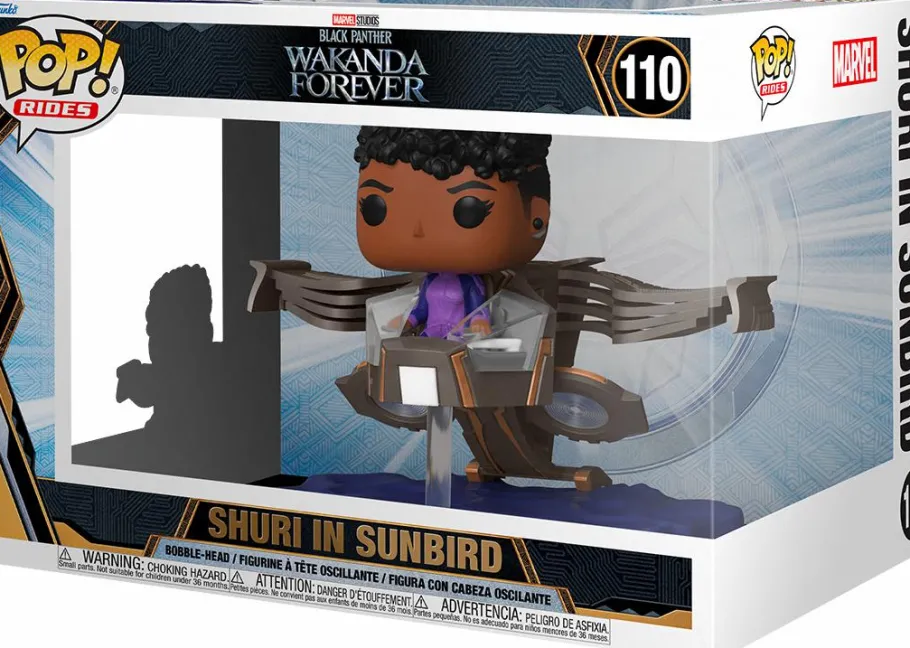 Pop! Rides & Town>Black Panther 2: Wakanda Forever - Shuri with Sunbird Pop! Rides Vinyl Figure
