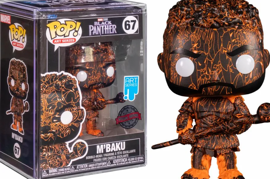 Pop! Deluxe>Black Panther : Legacy - M'Baku Damion Scott Artist Series Pop! Vinyl Figure with Pop! Protector
