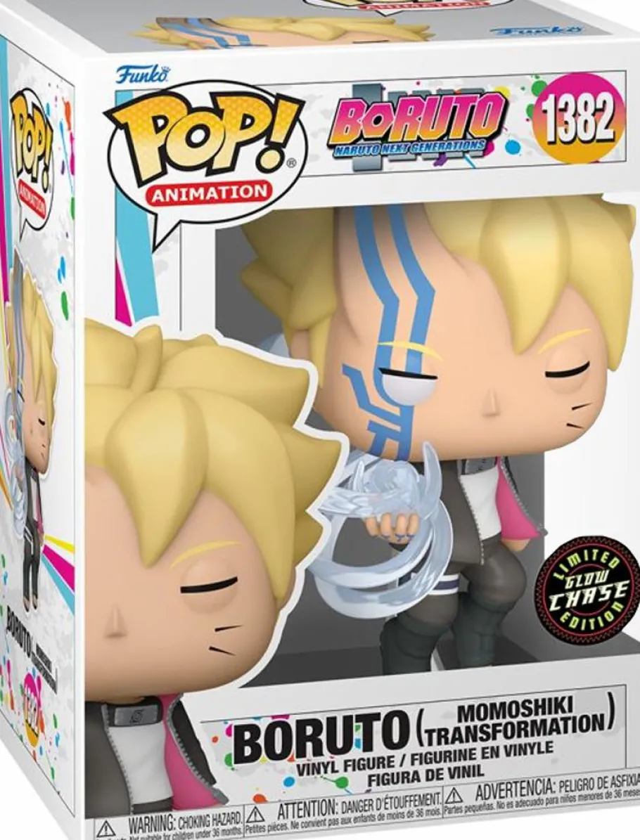 Pop! Chases, Vault, Limited Editions, Ppp Items>Boruto : Naruto Next Generations - (Momoshiki Transformation) Pop! Vinyl Figure in Acrylic Pop! Protector (Chase Variant)