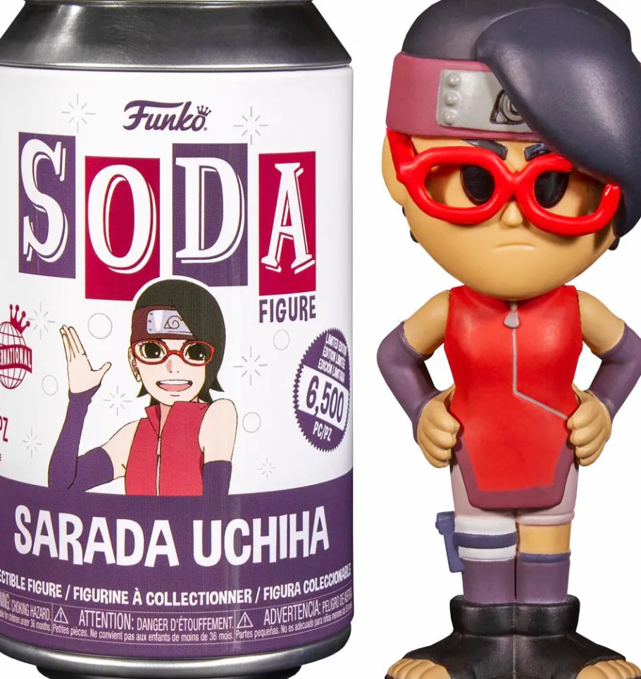 Designer Vinyl>Naruto Boruto: Next Generations - Sarada Uchiha SODA Vinyl Figure in Collector Can (International Edition)