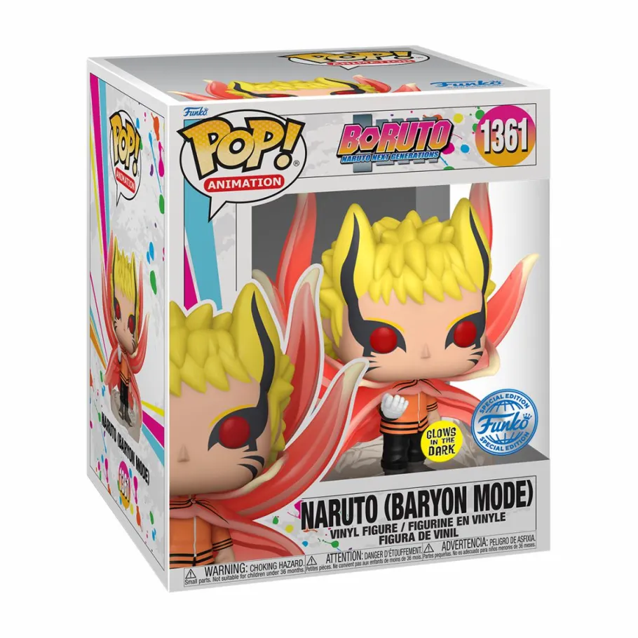 Super-Sized Pop!>Naruto Boruto: Next Generations - (Baryon Mode) Glow-in-the-Dark 6" Super Size Pop! Vinyl Figure