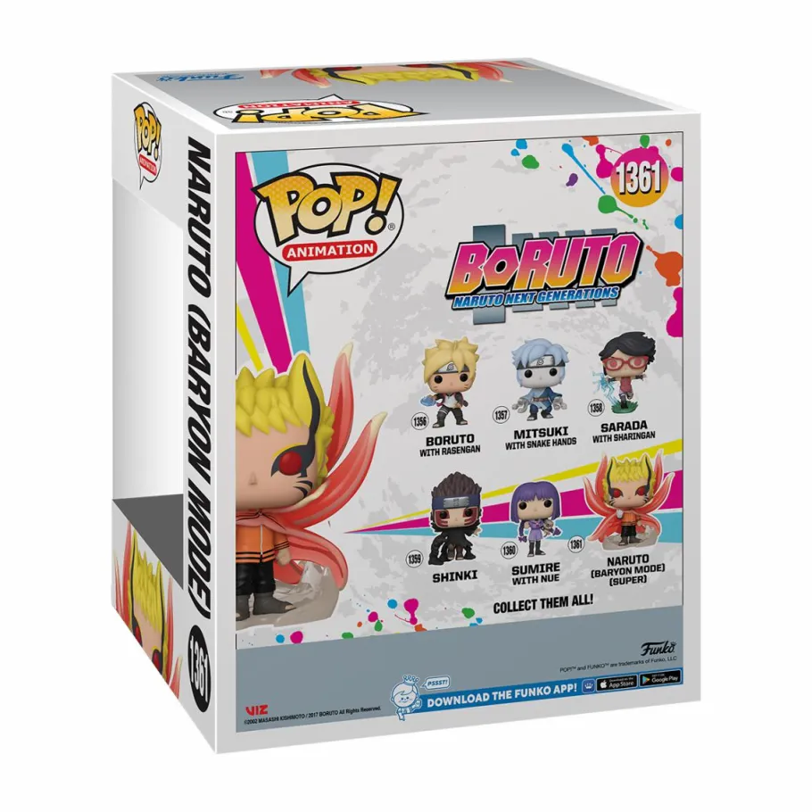 Super-Sized Pop!>Naruto Boruto: Next Generations - (Baryon Mode) Glow-in-the-Dark 6" Super Size Pop! Vinyl Figure