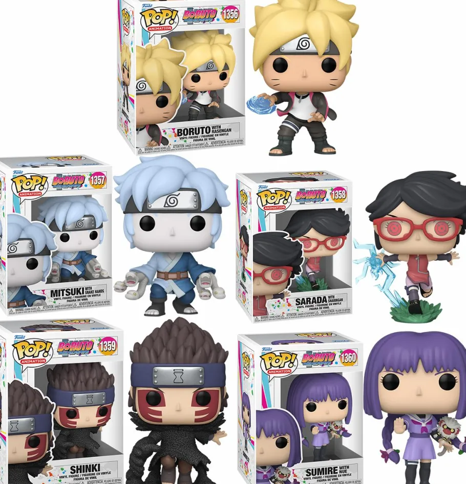Pop! Bundles>Naruto Boruto: Natuto Next Generations - Dattebasa Pop! Vinyl Figure Bundle (Set of 5)