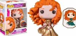 Standard Pop!>Disney Princess Brave - Merida Gold Ultimate Princess Pop! Vinyl Figure with Enamel Pin (Funko / Popcultcha Exclusive)