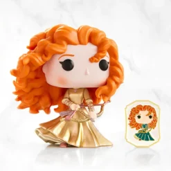 Standard Pop!>Disney Princess Brave - Merida Gold Ultimate Princess Pop! Vinyl Figure with Enamel Pin (Funko / Popcultcha Exclusive)