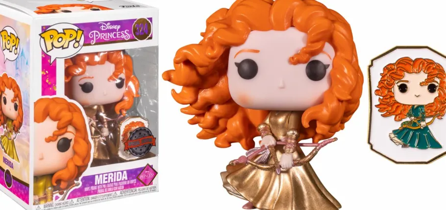 Standard Pop!>Disney Princess Brave - Merida Gold Ultimate Princess Mystery Box (Includes Merida & 3 Mystery Exclusive Pop! Vinyl Figures) (Funko / Popcultcha Exclusive)