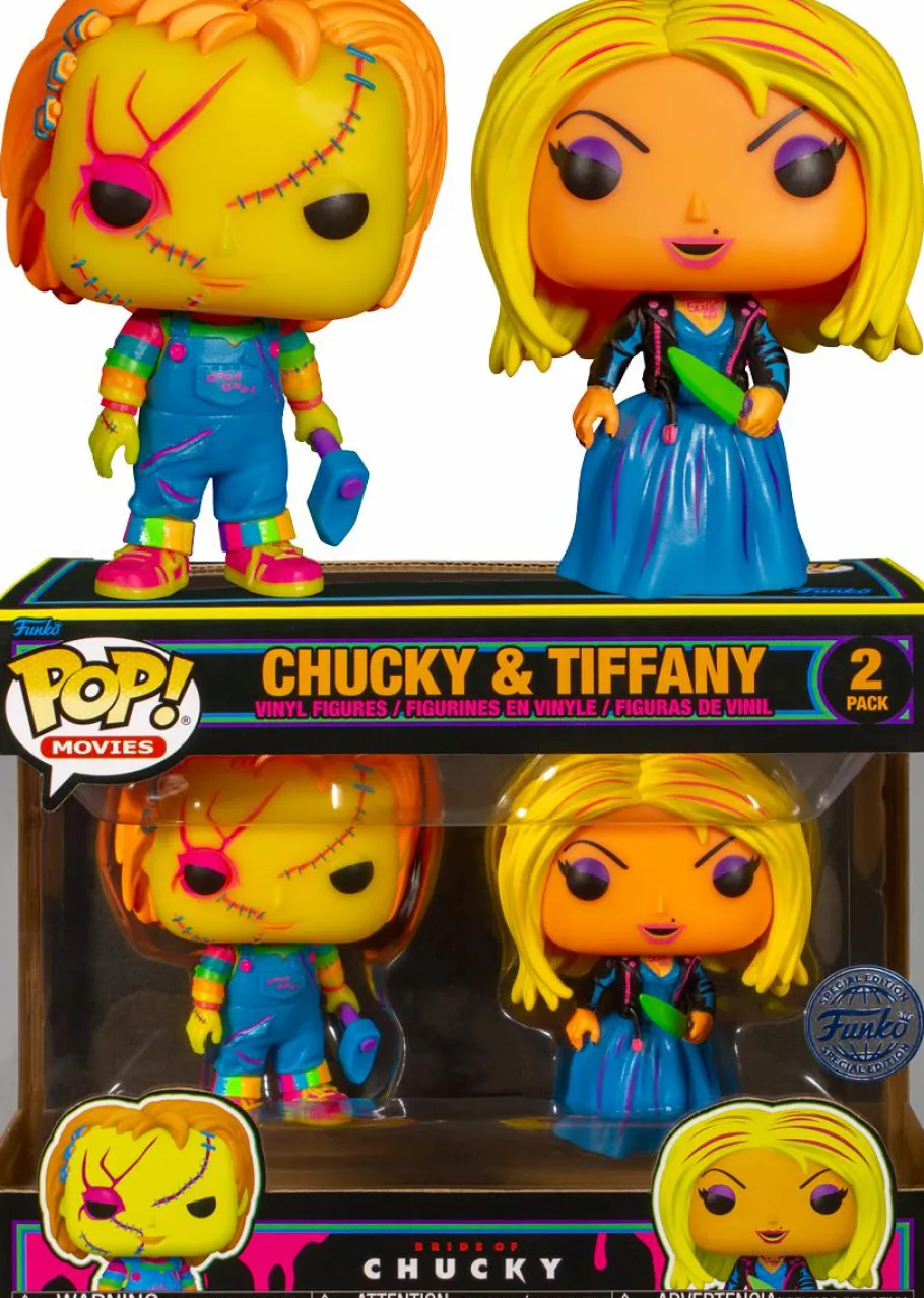 Standard Pop!>Child's Play Bride Of Chucky - Tiffany & Chucky Blacklight Pop! Vinyl Figure 2-Pack