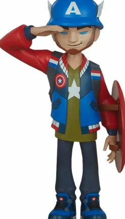 Designer Vinyl>Captain America - 8” Vinyl Figure by kaNO