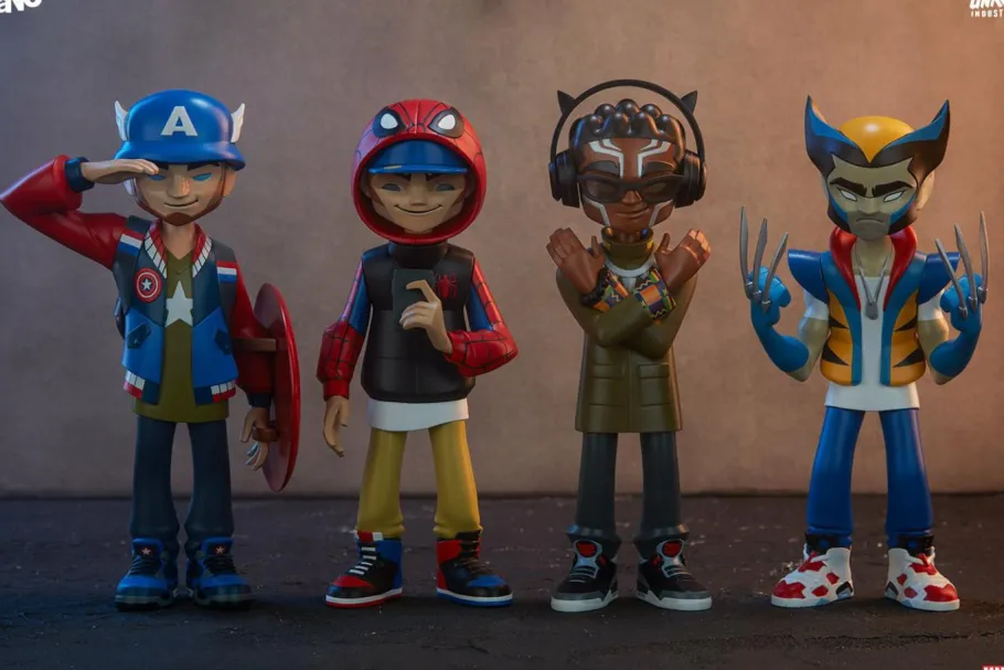 Designer Vinyl>Captain America - 8” Vinyl Figure by kaNO
