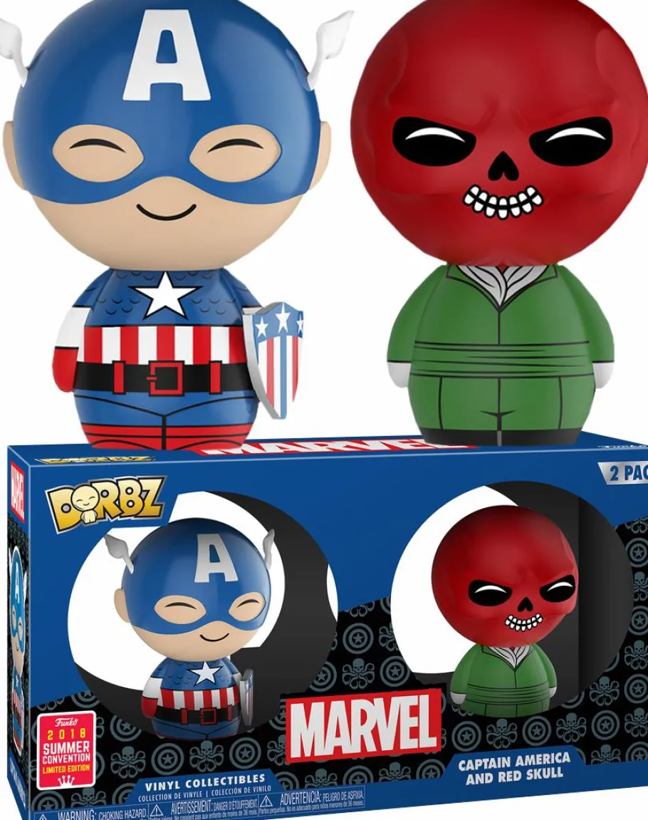 Funko Convention Exclusives>Captain America - & Red Skull Dorbz Vinyl Figure 2-Pack (2018 Summer Convention Exclusive)