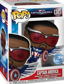 Standard Pop!>Captain America : Brave New World - (Sam Wilson) Flying Pop! Vinyl Figure (Popcultcha Exclusive)
