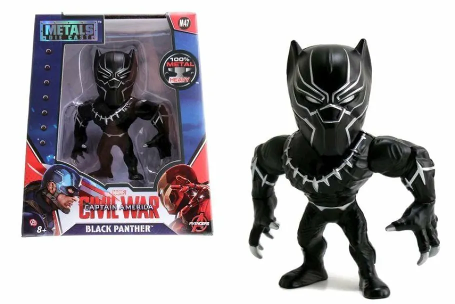 Die-Cast Figures>Captain America: Civil War - Black Panther 4” Metals Die-Cast Action Figure