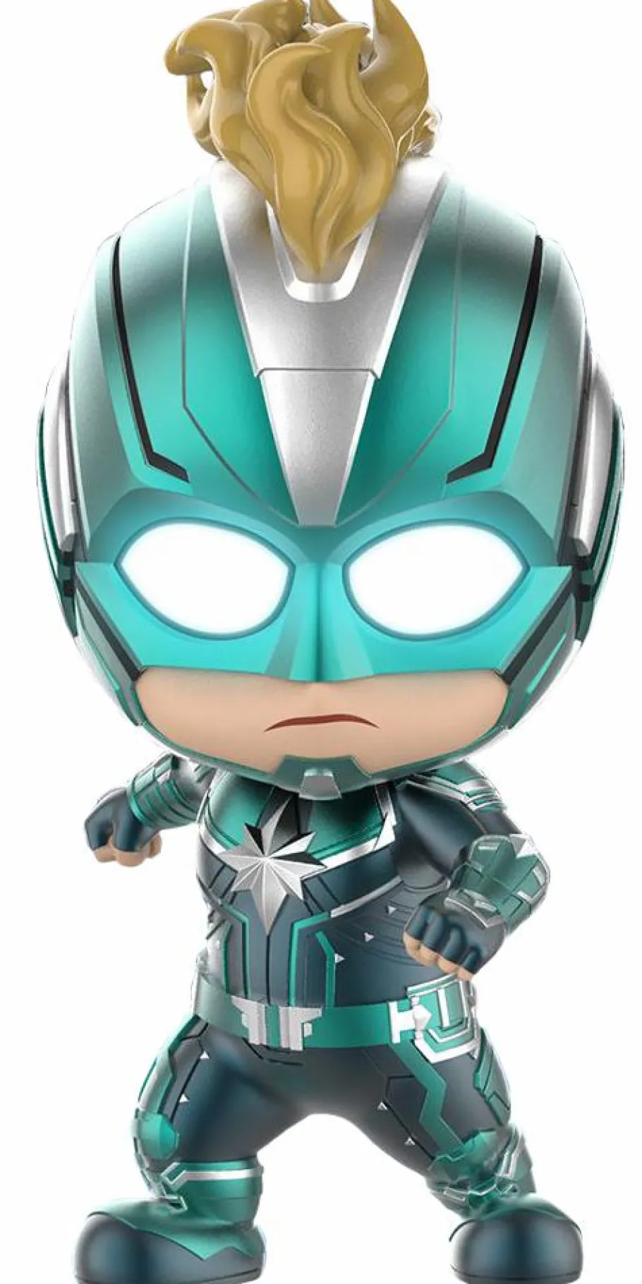 Bobble-Heads>Captain Marvel (2019) - Masked Starforce Cosbaby Hot Toys Bobble-Head Figure