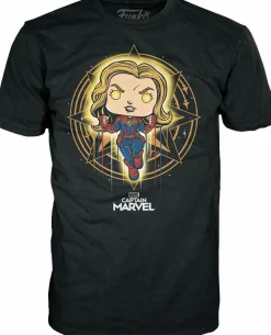 Pop! & Tee Sets>Captain Marvel (2019) - Diamond Glitter Pop! Vinyl Figure & T-Shirt Box Set