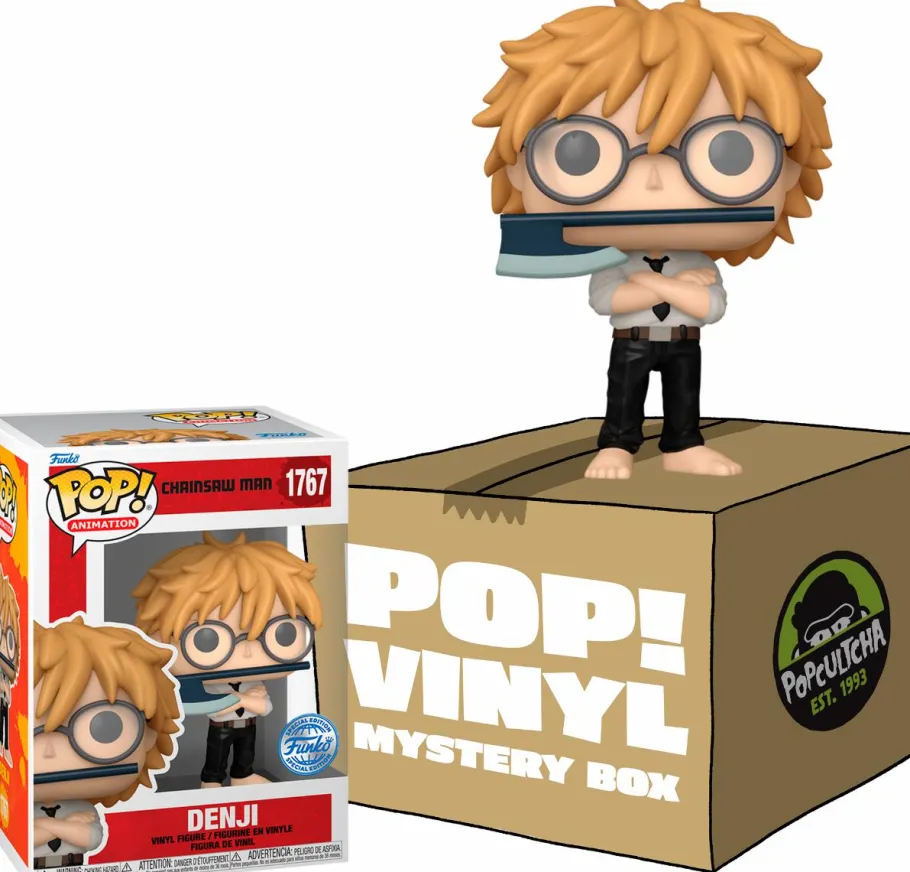 Collector & Mystery Boxes>Chainsaw Man - Denji (Operation: Super-Smart) Mystery Box (Includes Denji & 3 Exclusive Pop! Vinyl Figures)