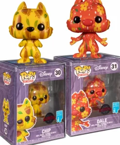 Pop! Bundles>Chip 'n' Dale Chip ’n’ Dale: Rescue Rangers - Chip & Dale Artist Series Pop! Vinyl Figure with Pop! Protector Bundle (Set of 2)