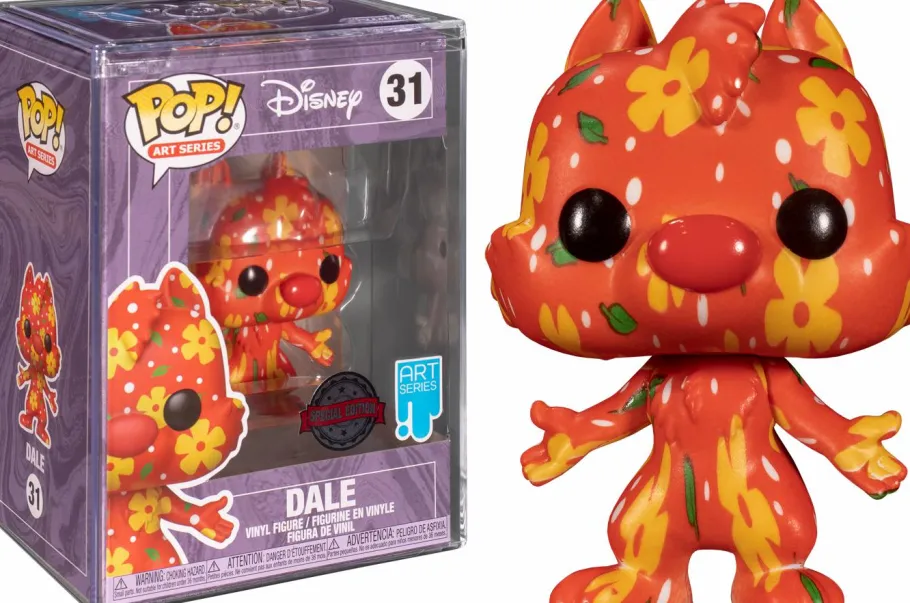 Pop! Bundles>Chip 'n' Dale Chip ’n’ Dale: Rescue Rangers - Chip & Dale Artist Series Pop! Vinyl Figure with Pop! Protector Bundle (Set of 2)