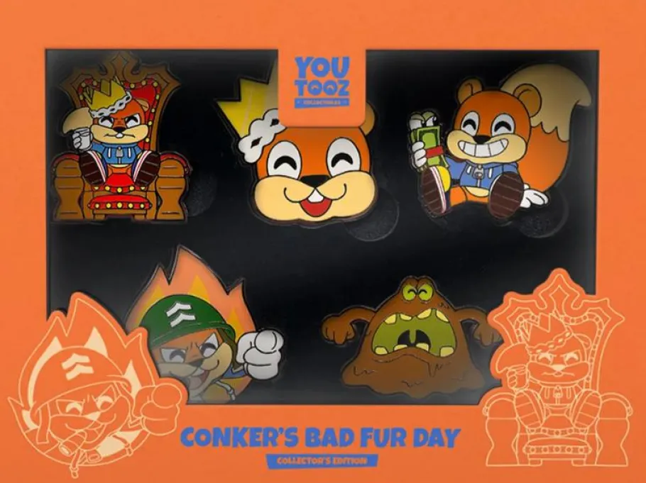 Pop! Home & Accessories>Conker's Bad Fur Day - Pin Set 5-Pack