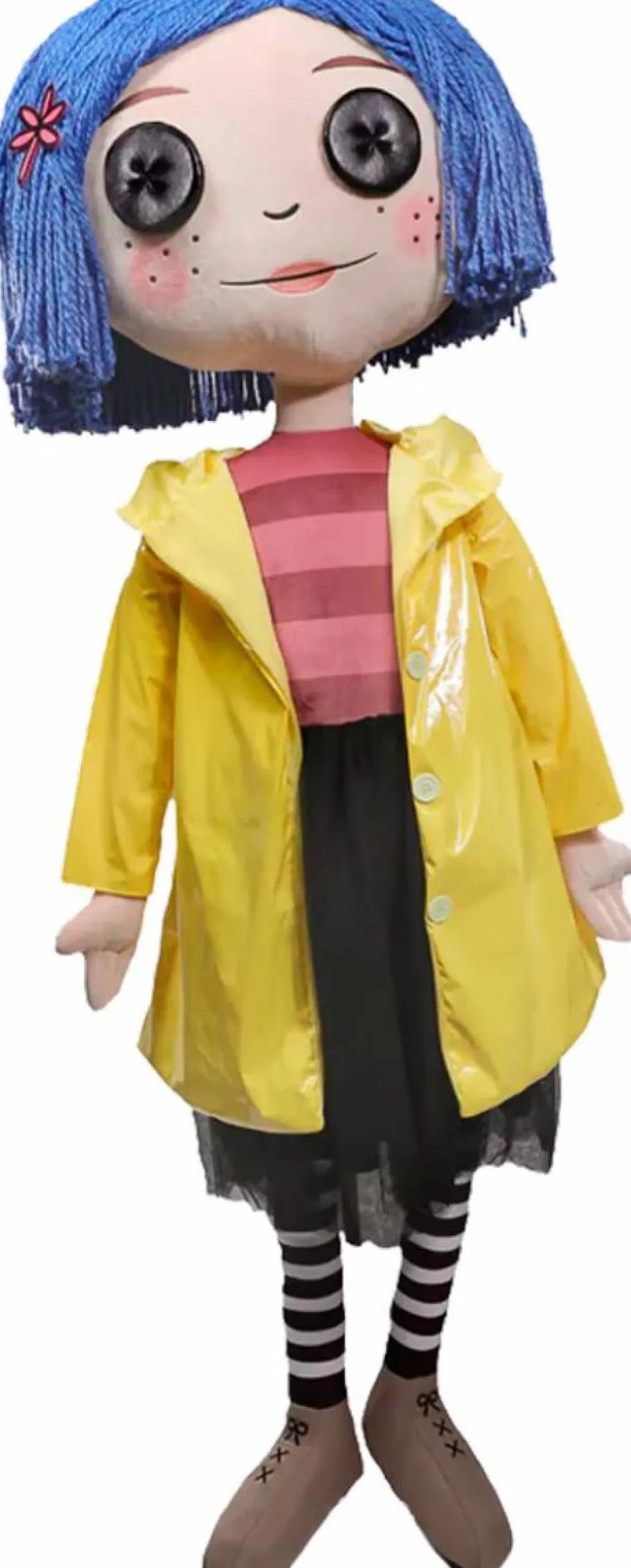 Designer Plush>Coraline - with Button Eyes 1:1 Scale Life-Size Plush