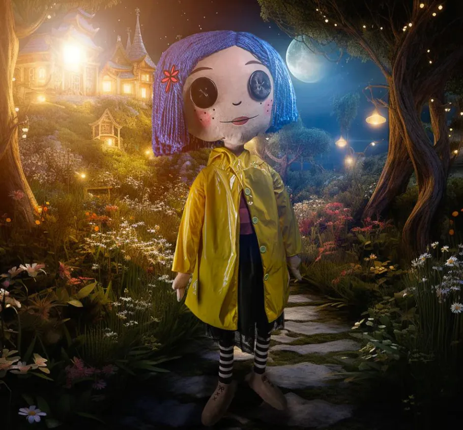 Designer Plush>Coraline - with Button Eyes 1:1 Scale Life-Size Plush