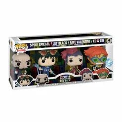 Pop! Bundles>Cowboy Bebop - Spike Spiegel, Jet Black, Faye Valentine, Ed & Ein Pop! Vinyl Figure 4-Pack