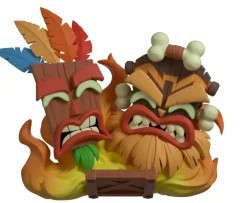 Designer Vinyl>Crash Bandicoot 4: It's About Time - Aku Aku & Uka Uka 3.5" Vinyl Figure