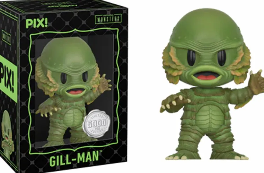 Designer Vinyl>Universal Monsters Creature From The Black Lagoon - Gill-Man Pix! Vinyl Figure (with Grey CHASE & Gold Super CHASE)