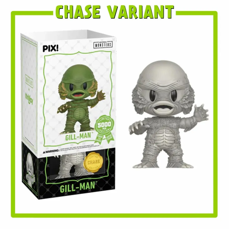 Designer Vinyl>Universal Monsters Creature From The Black Lagoon - Gill-Man Pix! Vinyl Figure (with Grey CHASE & Gold Super CHASE)