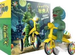 Designer Vinyl>Universal Monsters Creature from the Black Lagoon (1954) - The Creature (Dark Green with Yellow Trike) Super Cycles 5" Vinyl Figure