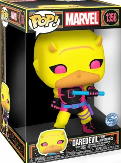 Super-Sized Pop!>Daredevil - (First Appearance) Blacklight 10" Jumbo Pop! Vinyl Figure