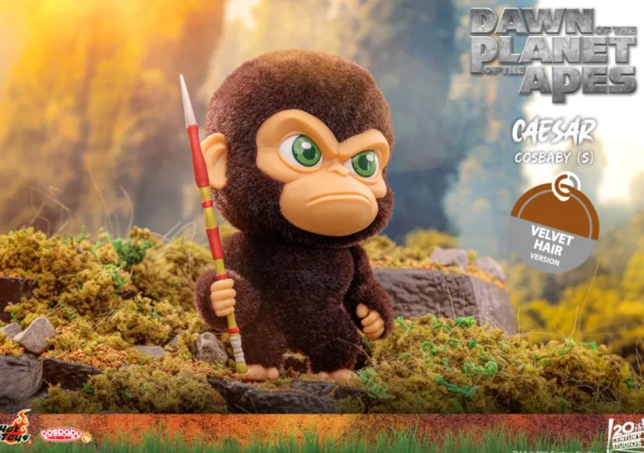 Cosbaby>Planet of the Apes Dawn of the (2014) - Caesar Velvet Hair Cosbaby (S) Hot Toys Figure