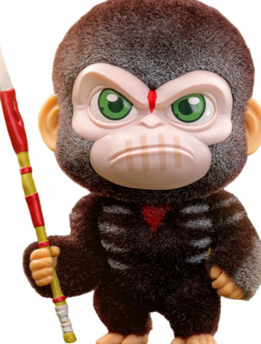 Cosbaby>Planet of the Apes Dawn of the (2014) - Caesar (War Paint Version) Velvet Hair Cosbaby (S) Hot Toys Figure