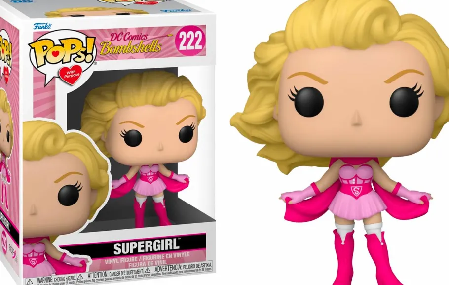 Standard Pop!>DC Bombshells - Supergirl Breast Cancer Awareness Pop! Vinyl Figure (Pops! with Purpose)