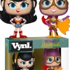 Designer Vinyl>DC Bombshells - Wonder Woman and Batgirl Vynl. Vinyl Figure 2-Pack