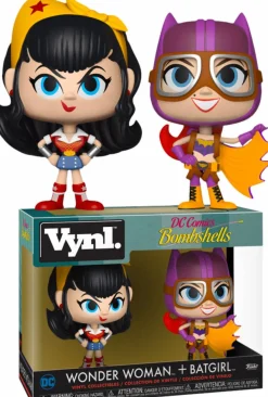 Designer Vinyl>DC Bombshells - Wonder Woman and Batgirl Vynl. Vinyl Figure 2-Pack