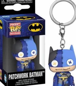Pop! Keychains>DC Comics - Patchwork Batman Pocket Pop! Keychain