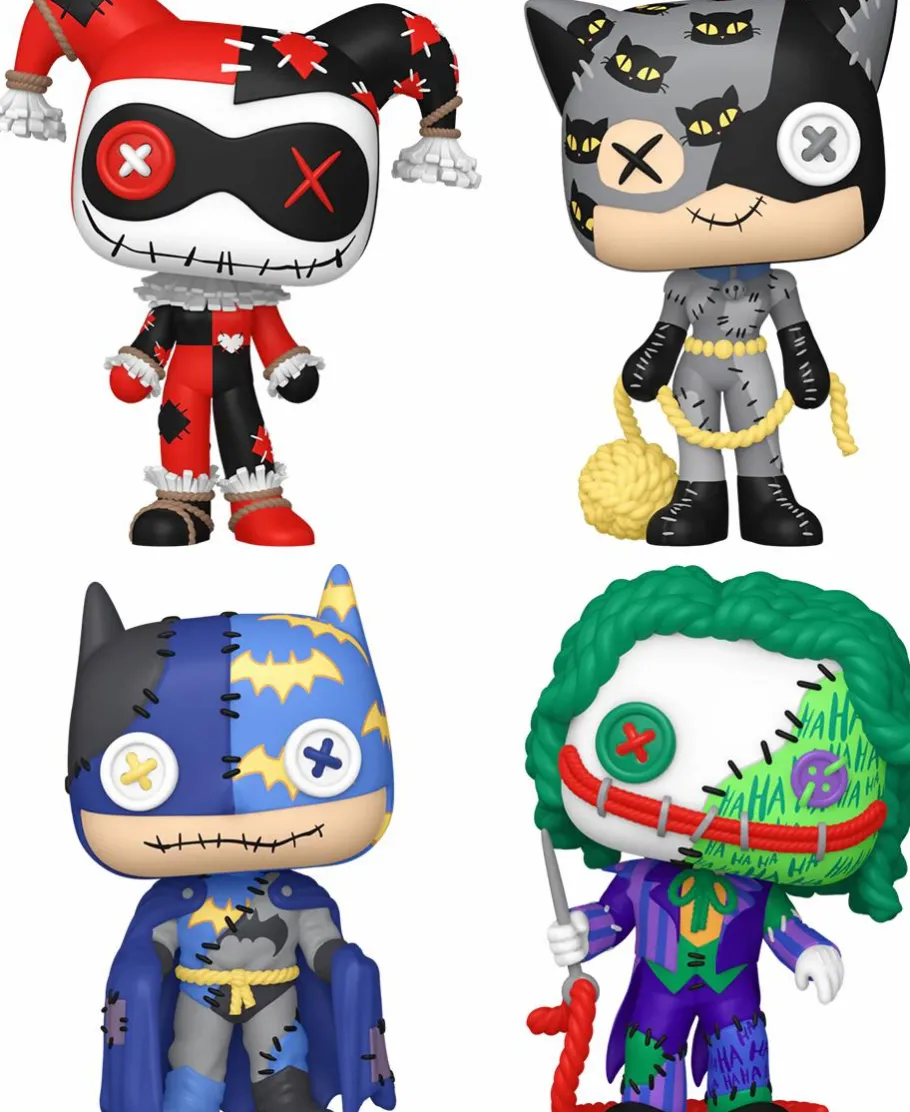 Pop! Bundles>DC Comics - Patchwork Stitch Up Pop! Vinyl Bundle (Set of 4)