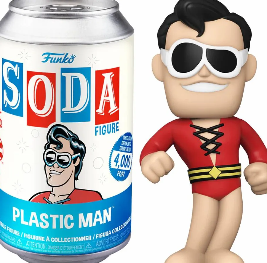 Designer Vinyl>DC Comics - Plastic Man Vinyl SODA Figure in Collector Can (International Edition)