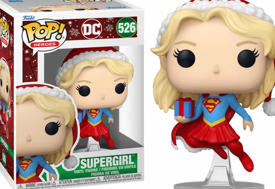 Standard Pop!>DC Comics - Supergirl with Gift Holiday Pop! Pop! Vinyl Figure