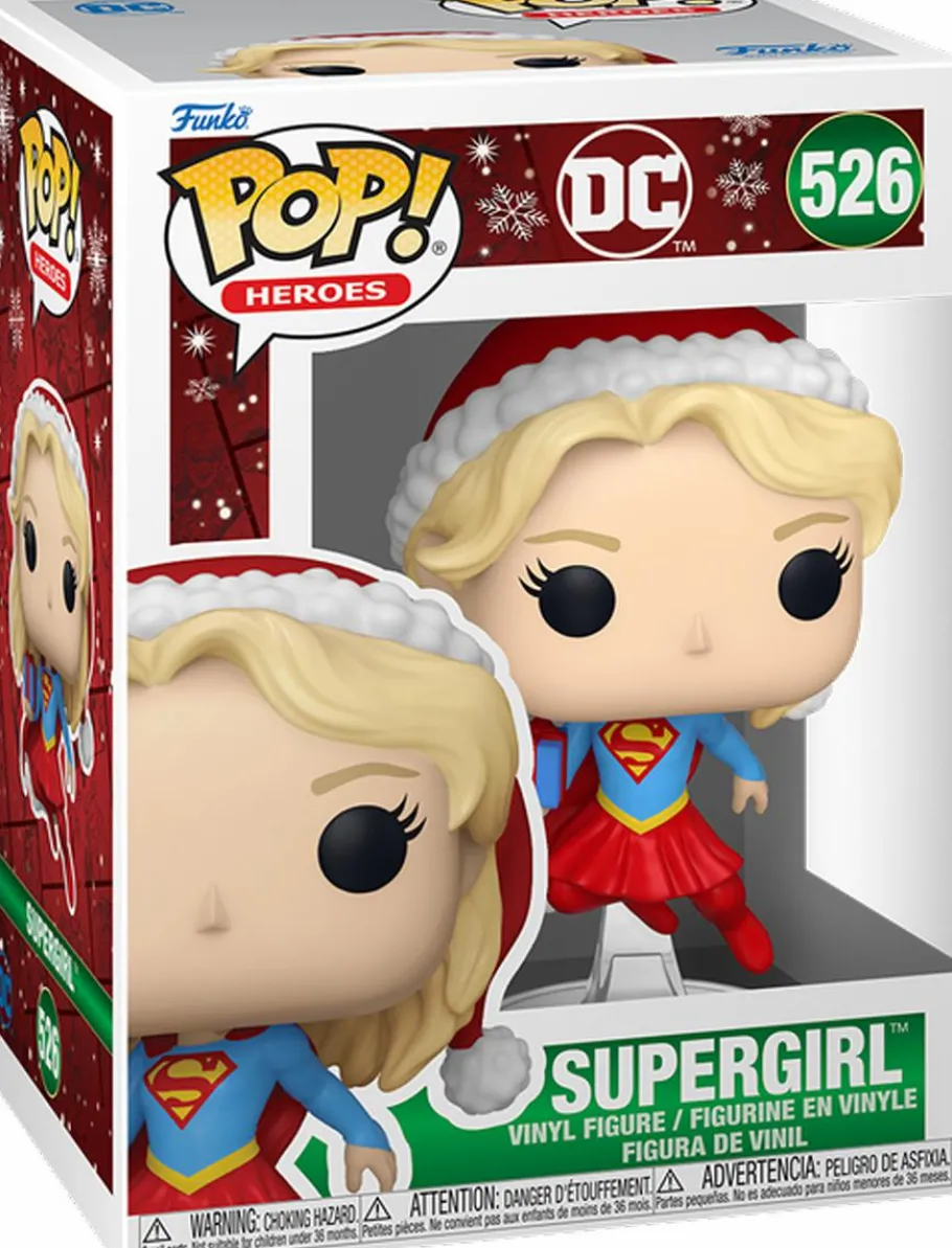 Standard Pop!>DC Comics - Supergirl with Gift Holiday Pop! Pop! Vinyl Figure