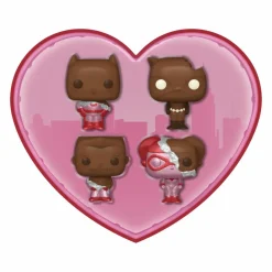 Designer Vinyl>DC Comics - Valentines 2024 (Chocolate) Pocket Pop! Box 4-Pack