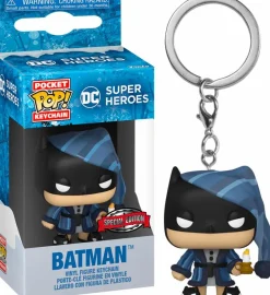 Pop! Keychains>DC Comics DC Super Heroes - Batman Holiday Pocket Pop! Vinyl Keychain