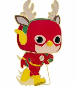 Pop! Home & Accessories>DC Comics DC Super Heroes - The Flash Holiday Dash 4” Pop! Enamel Pin