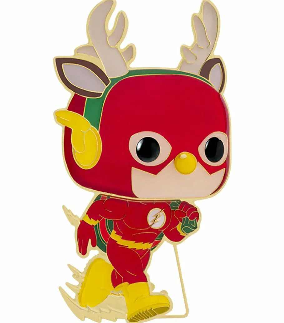 Pop! Home & Accessories>DC Comics DC Super Heroes - The Flash Holiday Dash 4” Pop! Enamel Pin